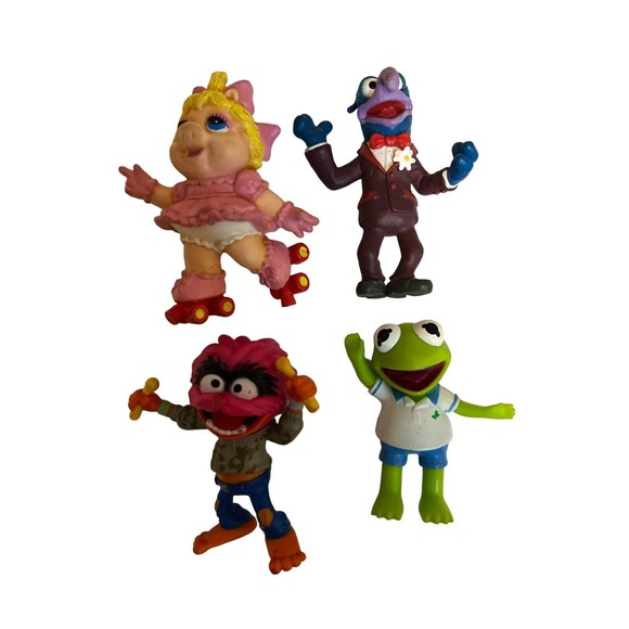 Disney Jr Muppet Babies Gonzo Kermit Animal Miss Piggy PVC Figure Cake Toppers - Picture 1 of 2